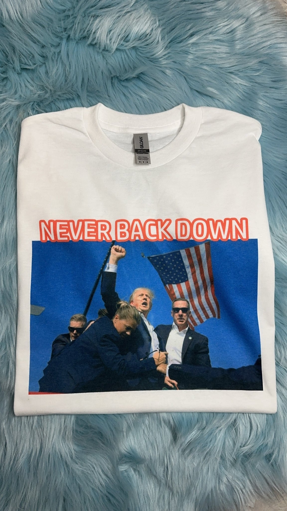 Never back down Trump shirt