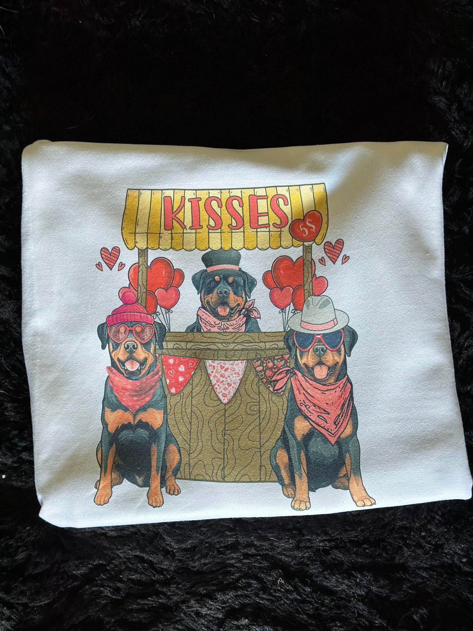 Valentine's Day Rottweiler sweatshirt – Lake Shore To Main