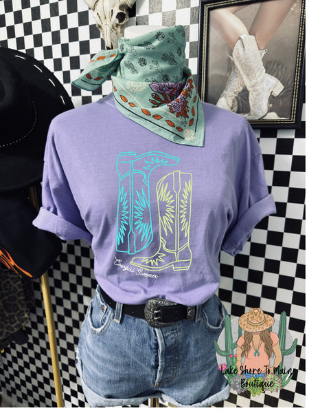 Cowgirl summer western tee