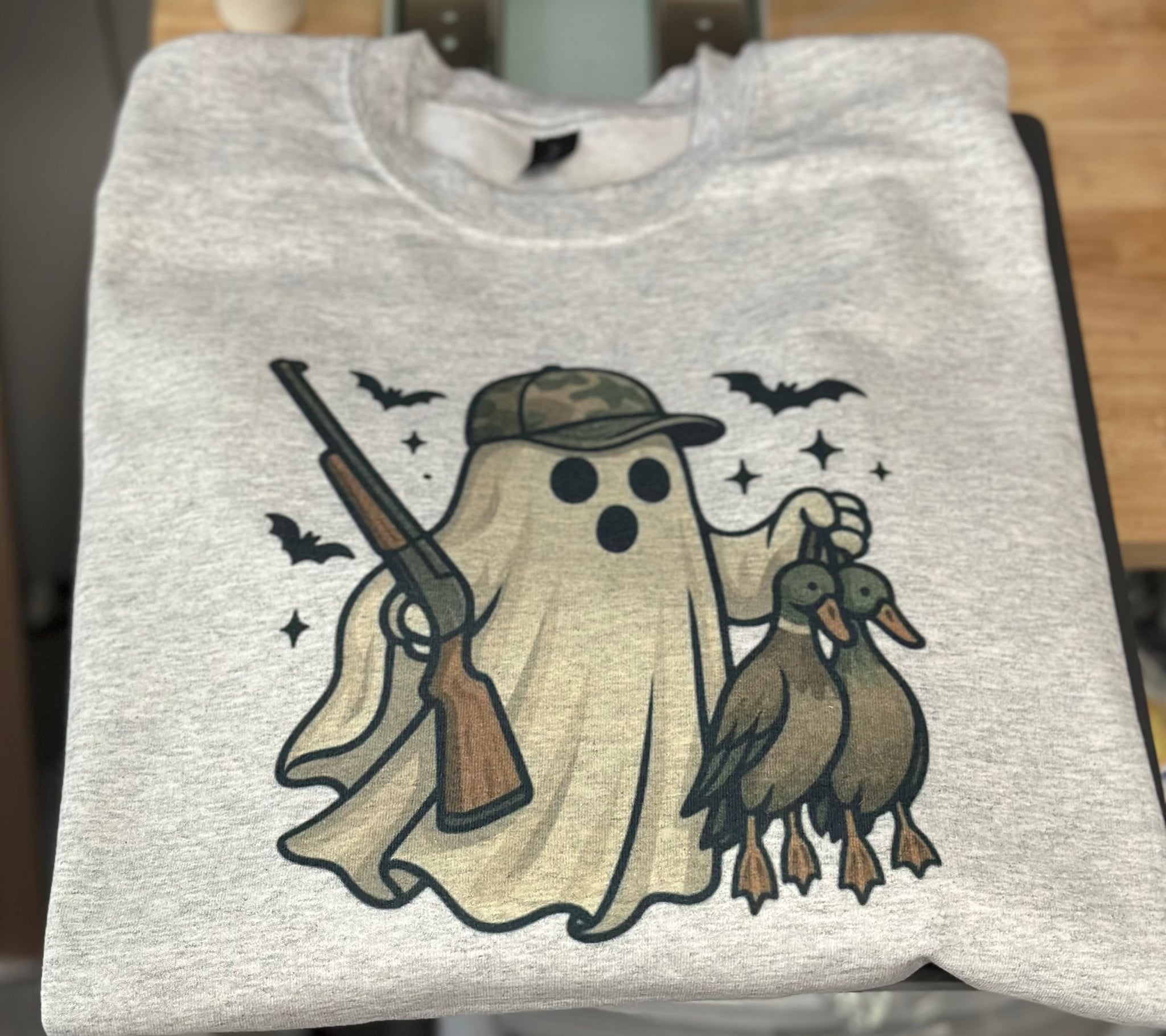 Duck hunting Halloween sweatshirt