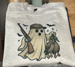Duck hunting Halloween sweatshirt