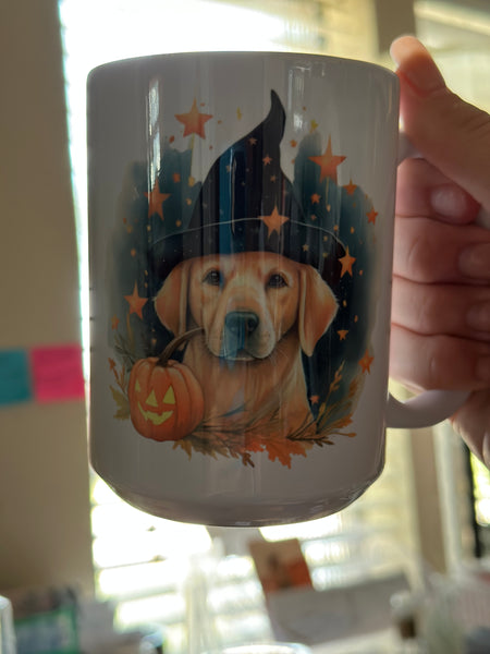 Halloween doggy mug