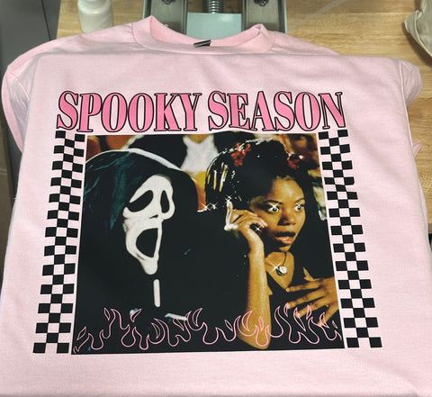 Spooky season scary movie tee