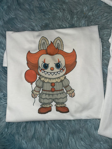 Scary clown spooky tee