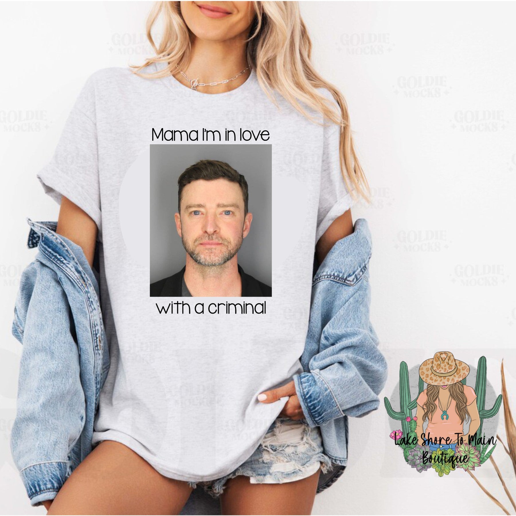 Mama I'm in love with a criminal - Timberlake mugshot tee