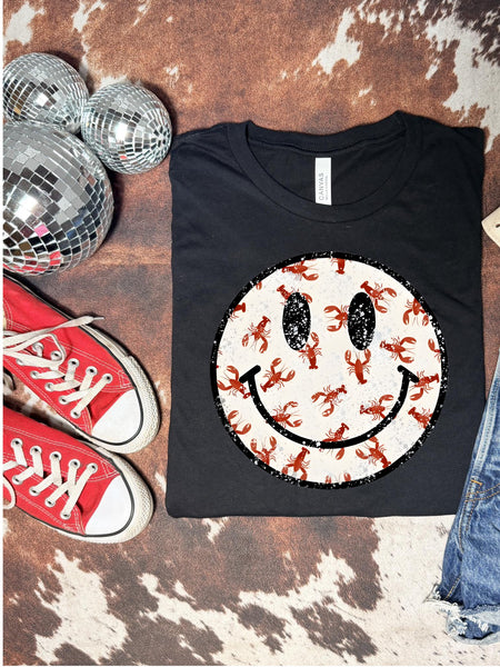 Crawfish smiley tee