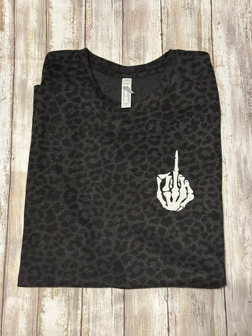 Leopard f you shirt