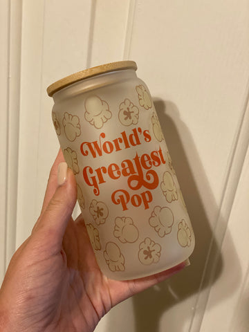Popcorn glass can